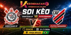 Soi Kèo Corinthians SP Vs Atletico Paranaense: 5H30 Ngày 31/7/2026 - VĐQG Brazil