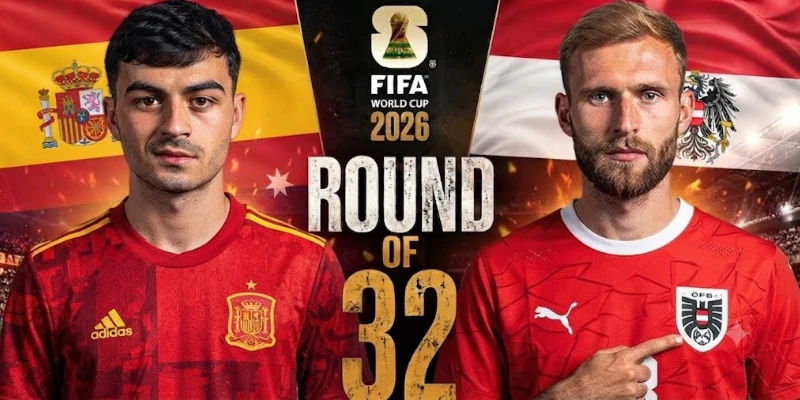 Soi Kèo Nhà Cái Tây Ban Nha vs Áo 2h00 ngày 03/07 - Vòng 32 Đội WC 2026